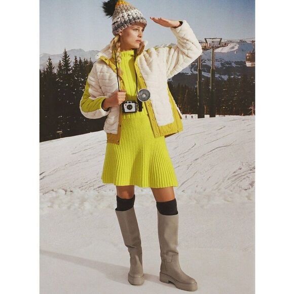 Anthropologie Maeve Sweater Skirt Set Pre Owned Good Condition Yellow - Picture 1 of 16